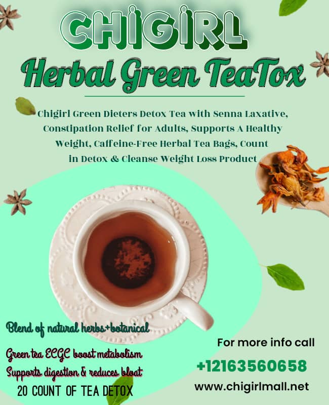 Sliming tea and detox cleanser herbal tea