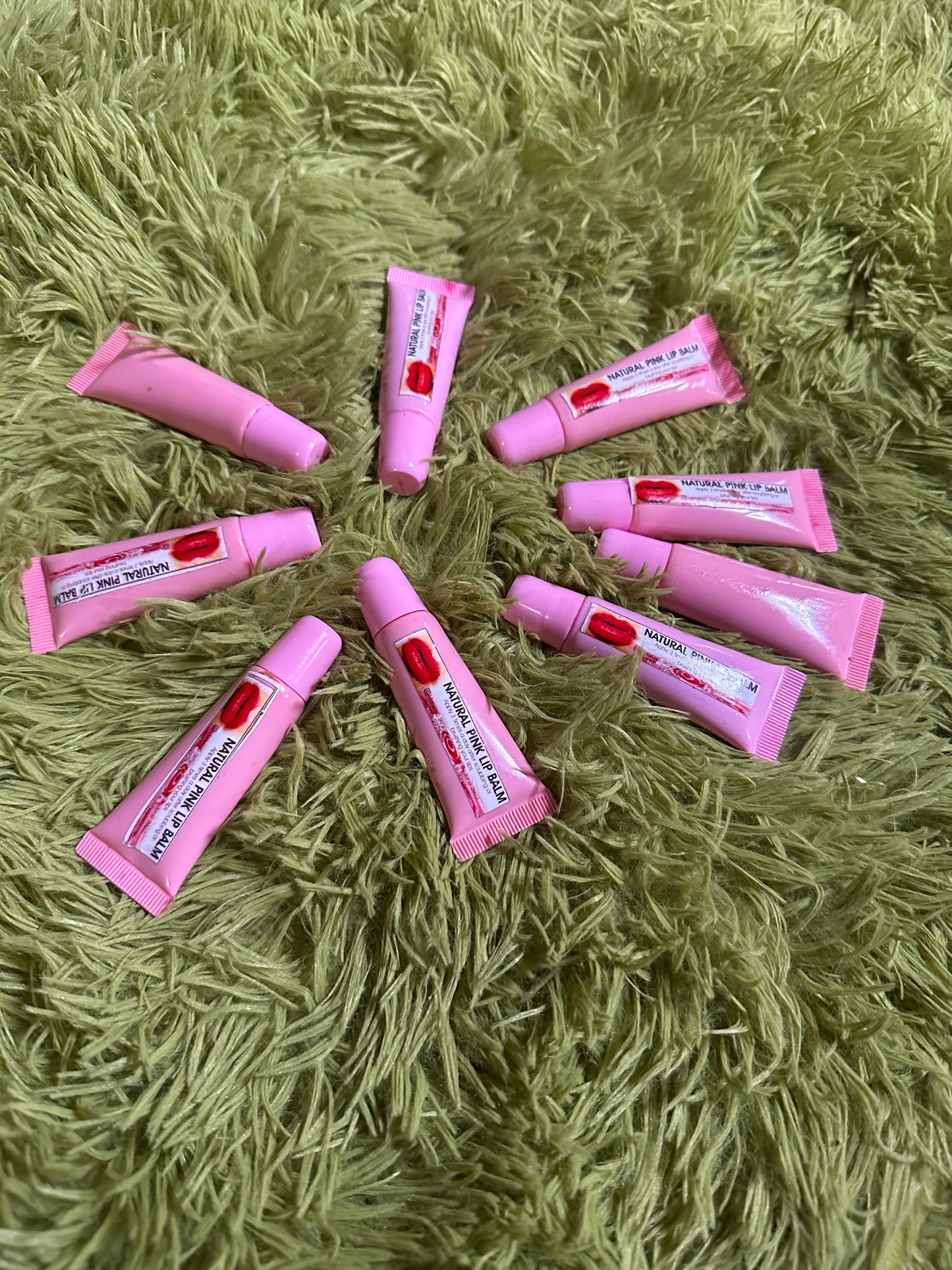 Pink lip balm