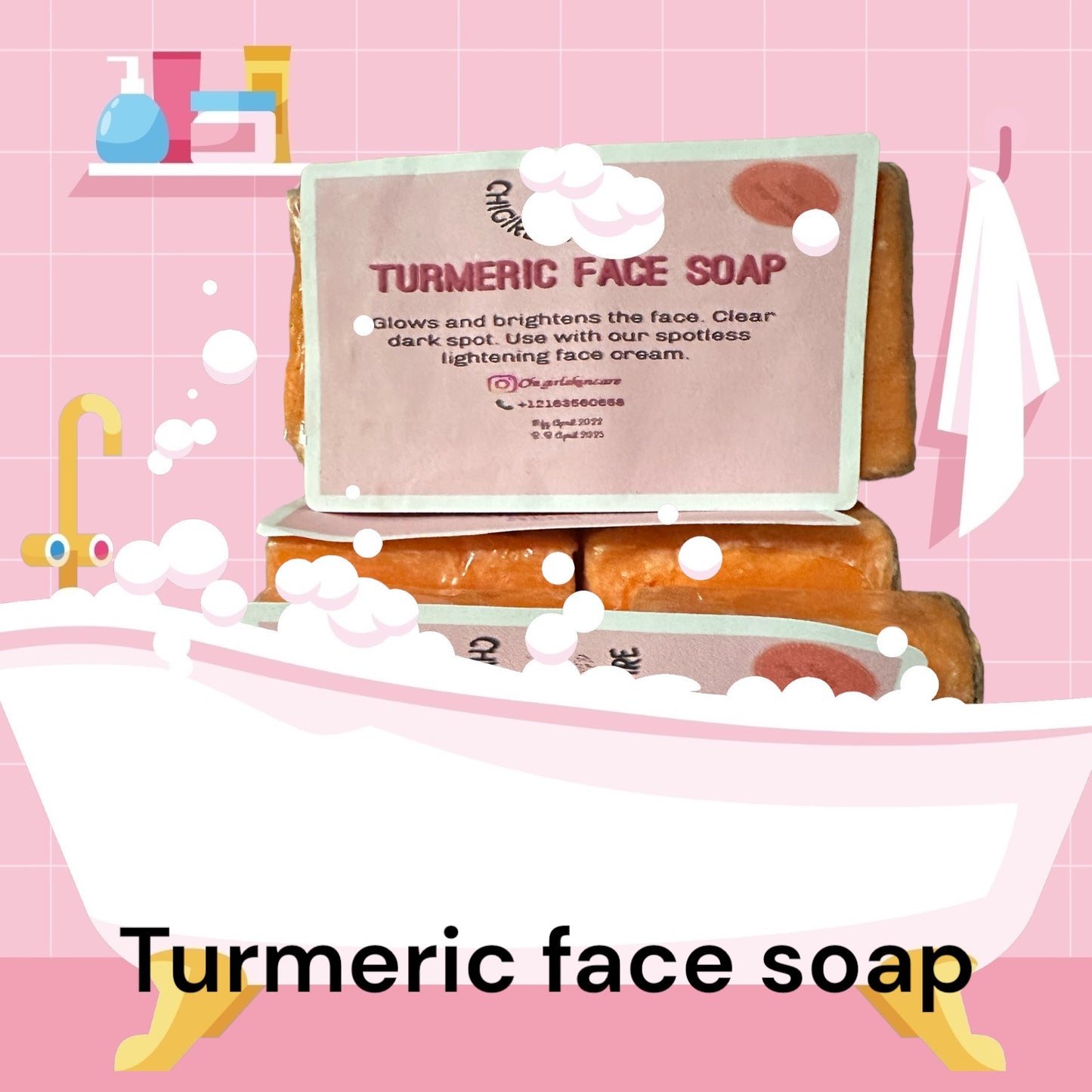 Turmeric face soap